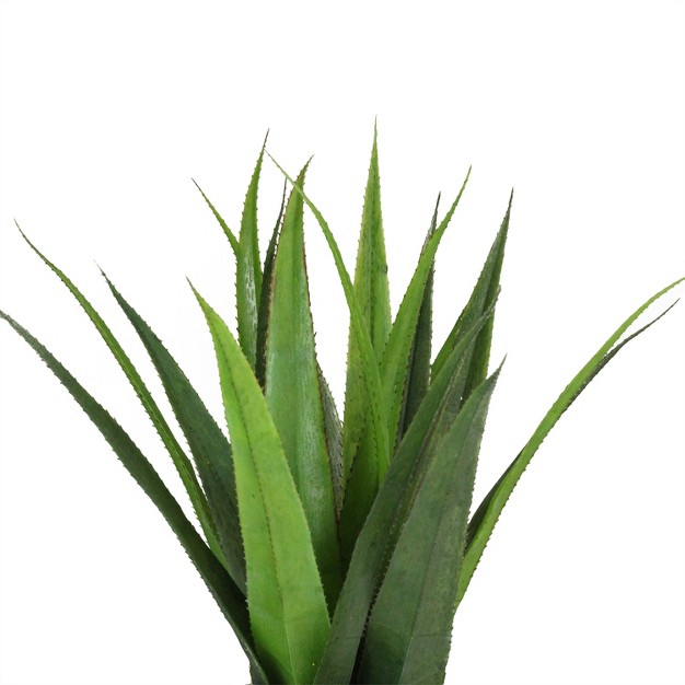 Agave Succulent Artificial Potted Plant Green gold