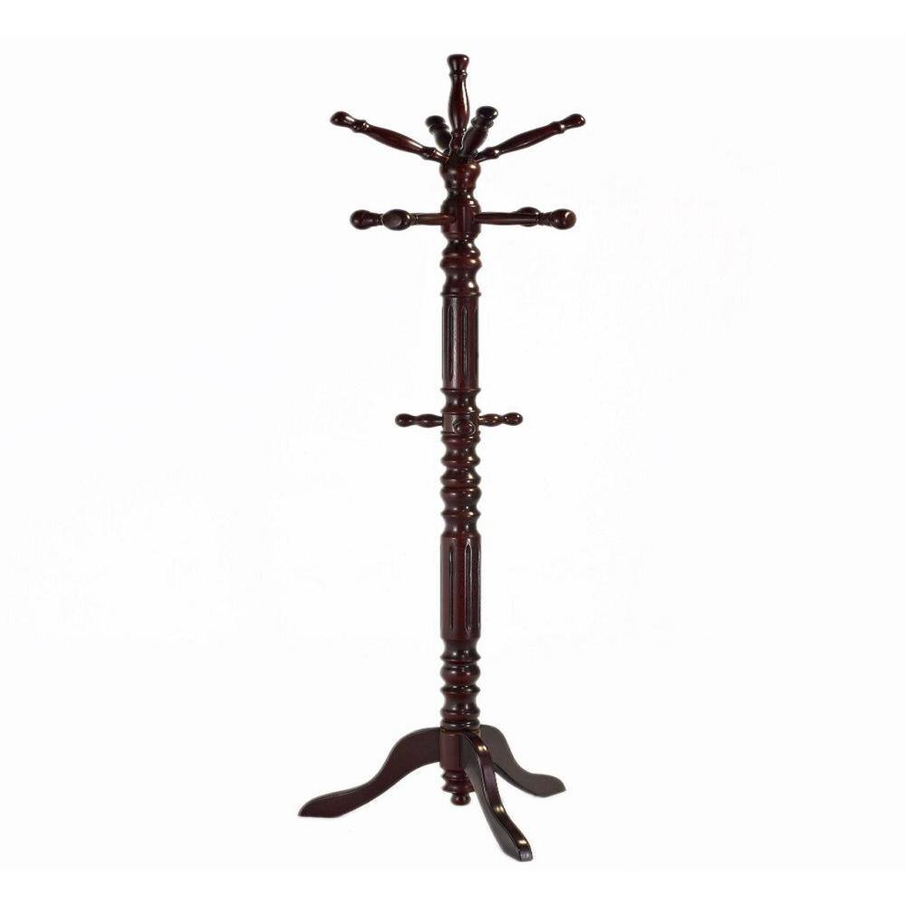 Homecraft Furniture Cherry 12-Hook Coat Rack JW302-C