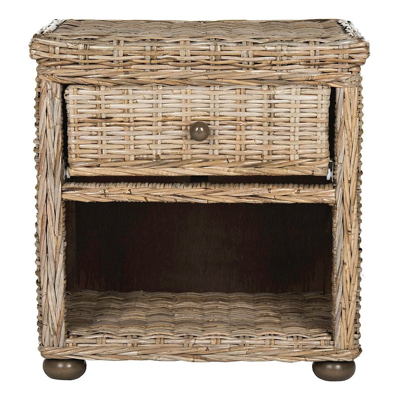 Safavieh Wicker 1-Drawer Nightstand