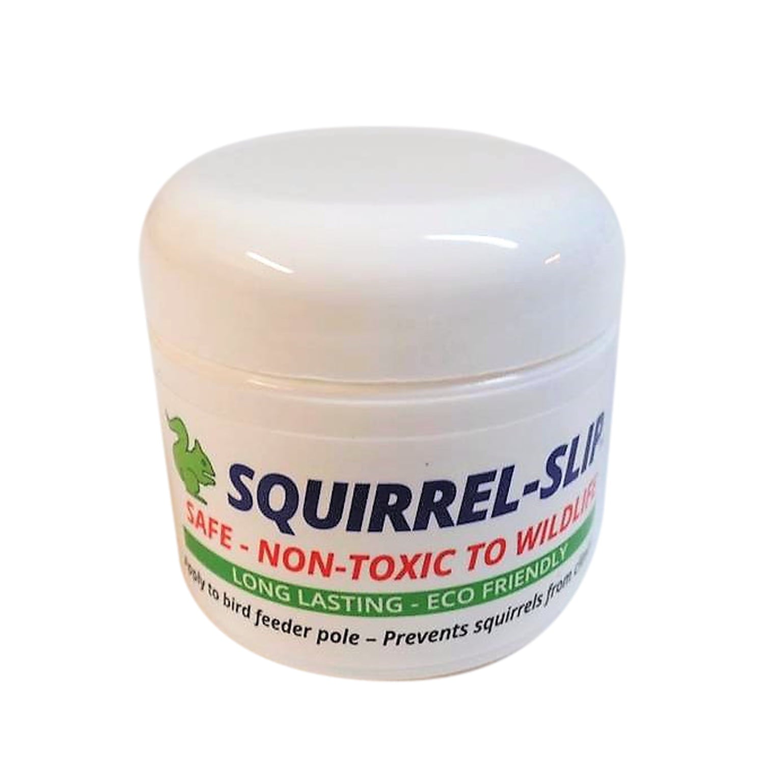 Squirrel-Slip Stop Squirrels Climbing Bird Feeder Pole， Natural Repellent 2 oz.