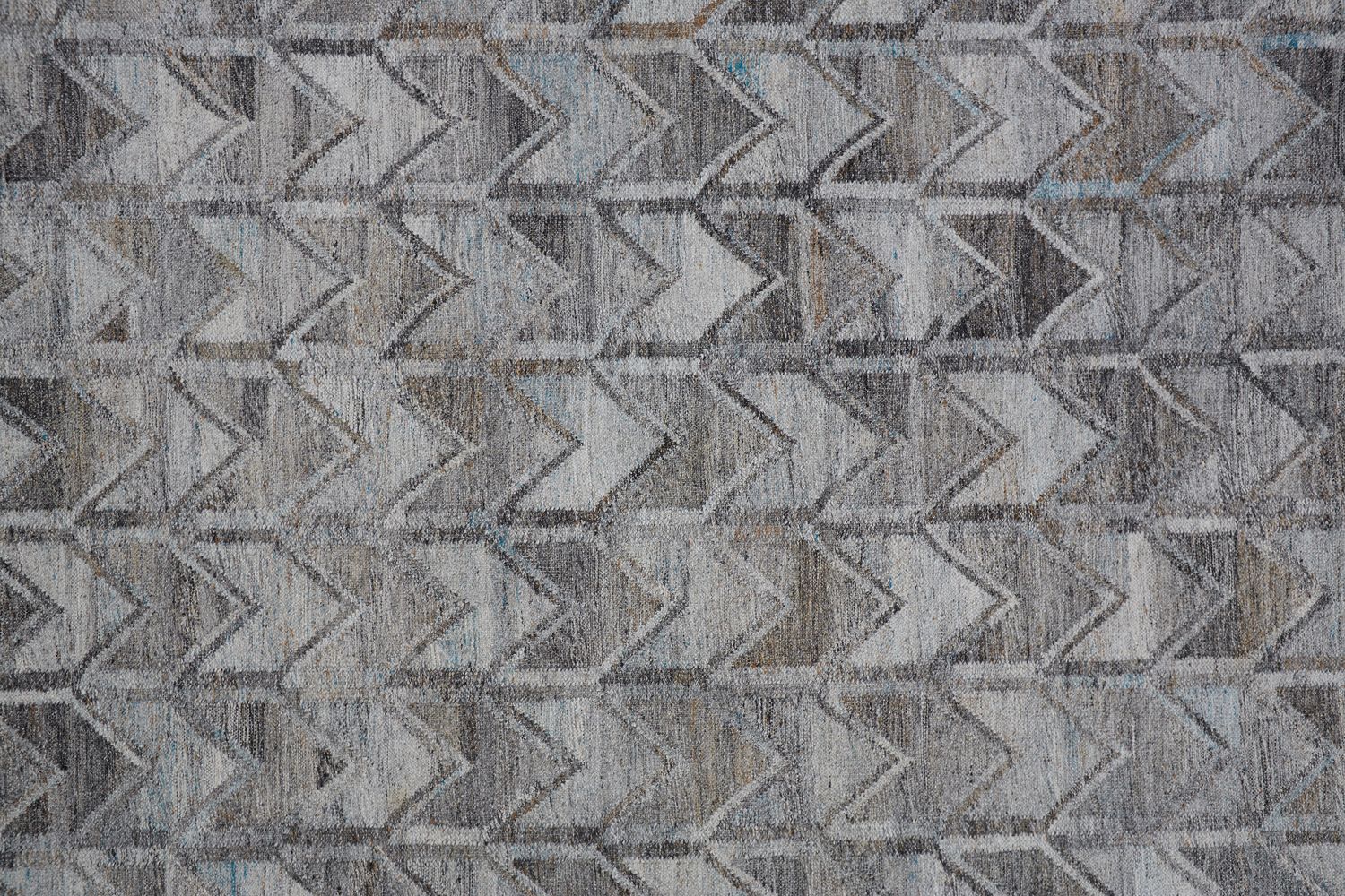 Elstow Hand Woven Light and Dark Gray Rug by BD Fine