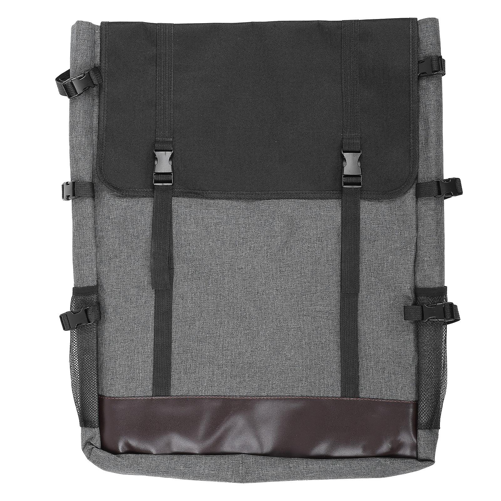 Gray Drawing Board Bag Waterproof 4k Sketchpad Backpack Large Capacity Art Supplies