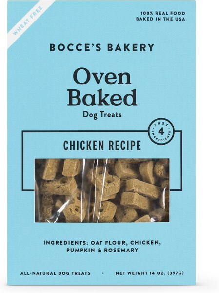 Bocce's Bakery Oven Baked Wheat-Free Chicken Recipe Dog Treats