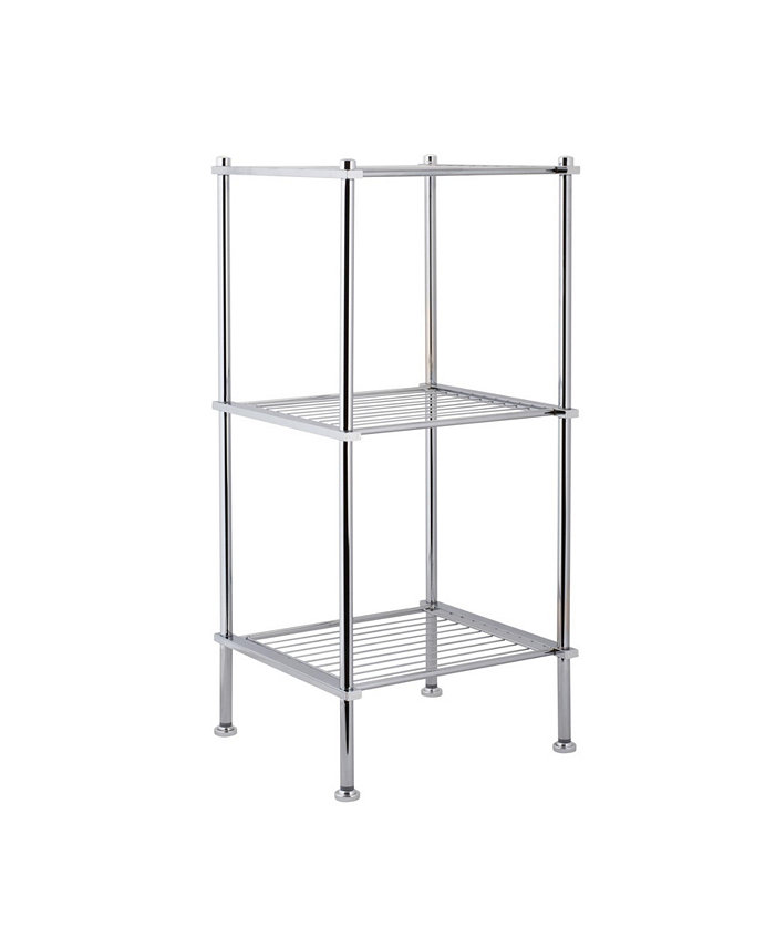 Neu Home 3 Tier Freestanding Shelving Tower in Chrome