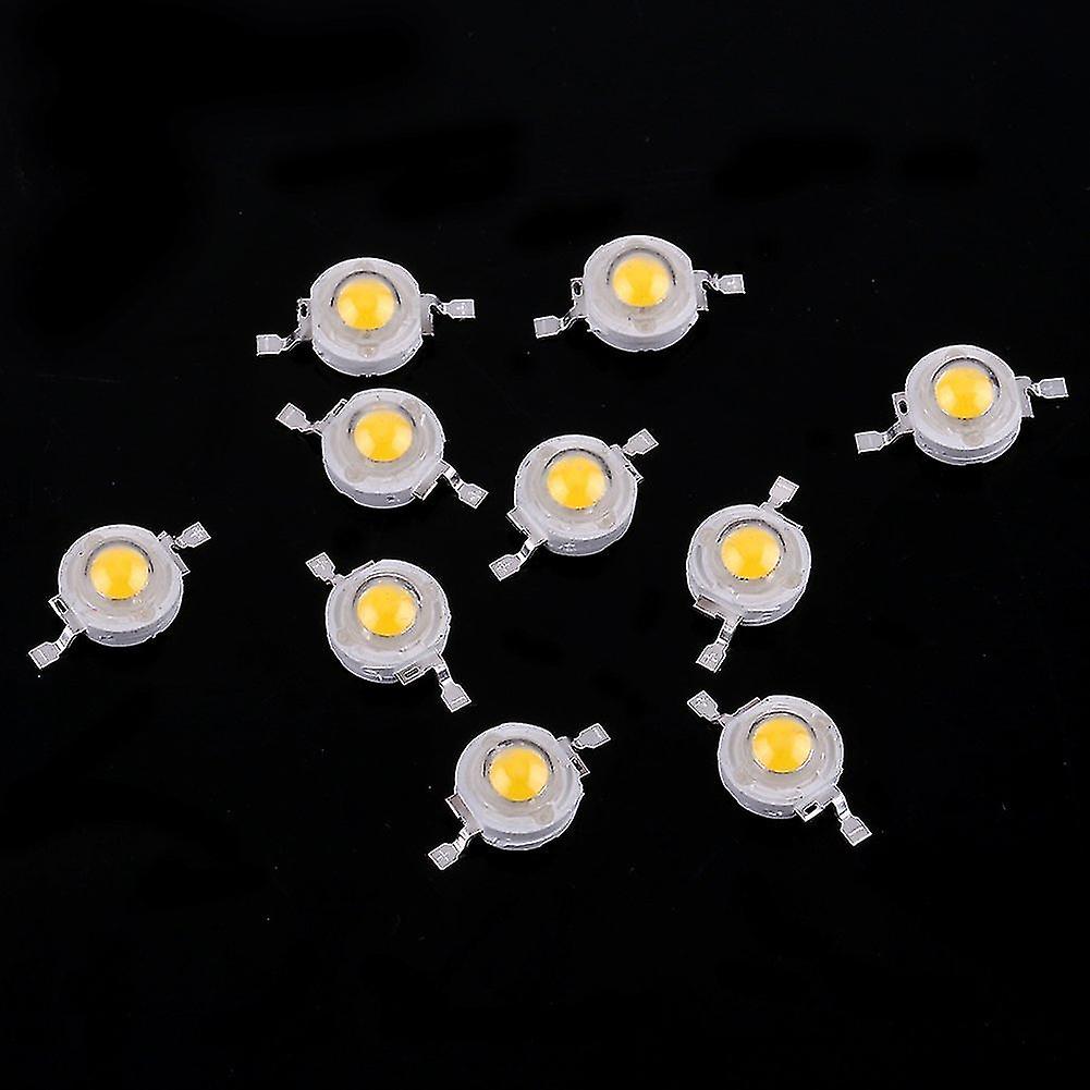 Miman 50 Pcs High Power Led Chip， Super Bright Intensity Smd Cob Components Light Emitting Diode 1w Bulb Lamp Beads Chip Diy Lighting For High Power S