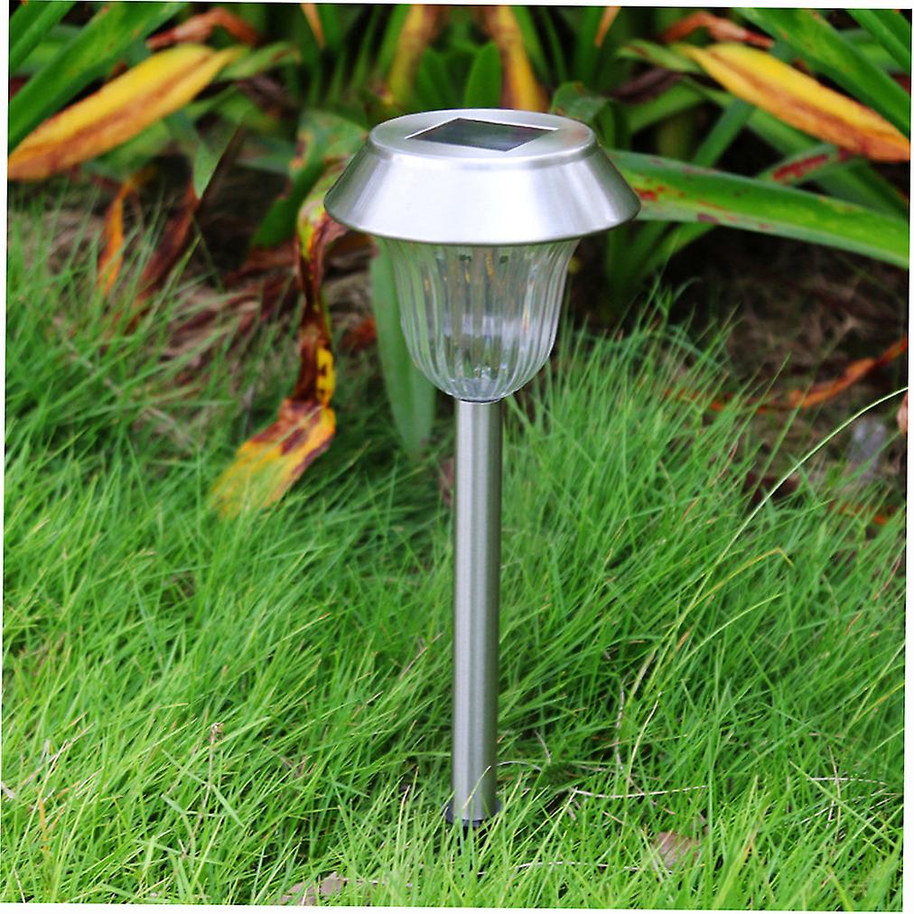 1 Set Pcs Stainless Steel Post Solar Lights