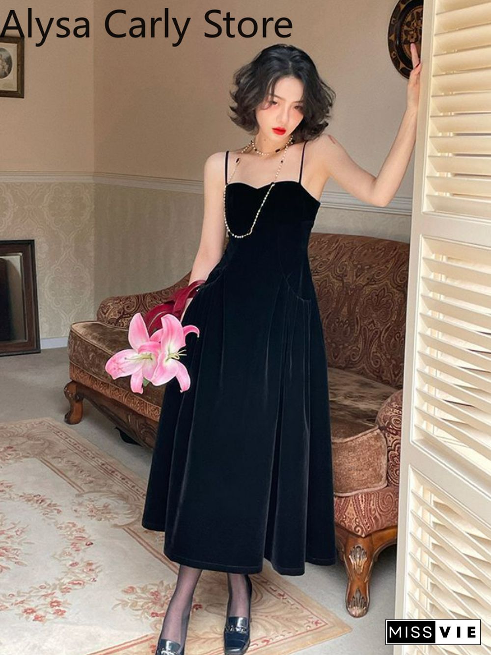 Summer French Vintage Strap Dress Women Red Elegent Korean Party Midi Dress Female Sexy Backless Evening Beach Fairy Dress