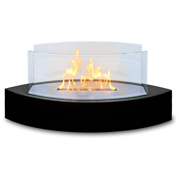 Anywhere Fireplace Lexington Indoor outdoor Portable Tabletop Gel Fuel Fireplace Black 20 l X 8 w X 9 5 h