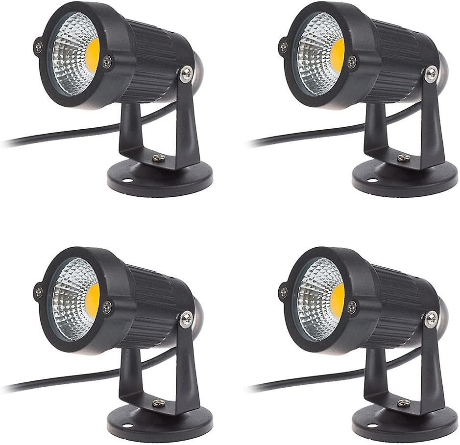 1pcs Cob Led 5w 220v Spotlight Adjustable Garden Patio Lights，4000k，warm White