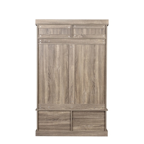 Open Wardrobe with Two Drawers - - 37157433