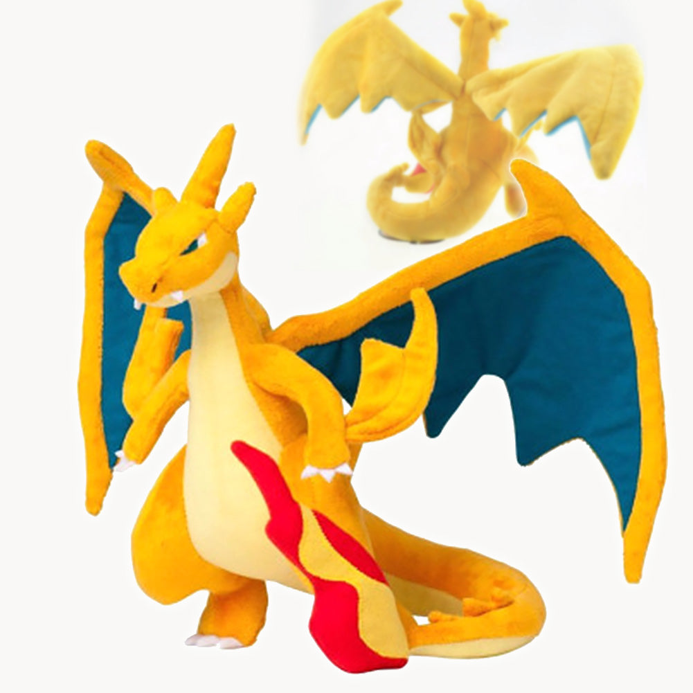 9 inch Anime Super Fire Dragon Stuffed Plush Pet Elf Doll Pokemon Soft Toy for Children