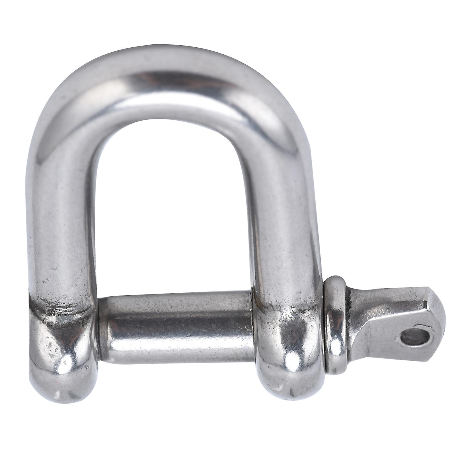 Screw Pin Anchor Shackle Stainless Steel Dshaped Bow Shackle For Chains Outdoor Camping Survival Rope(m6 )