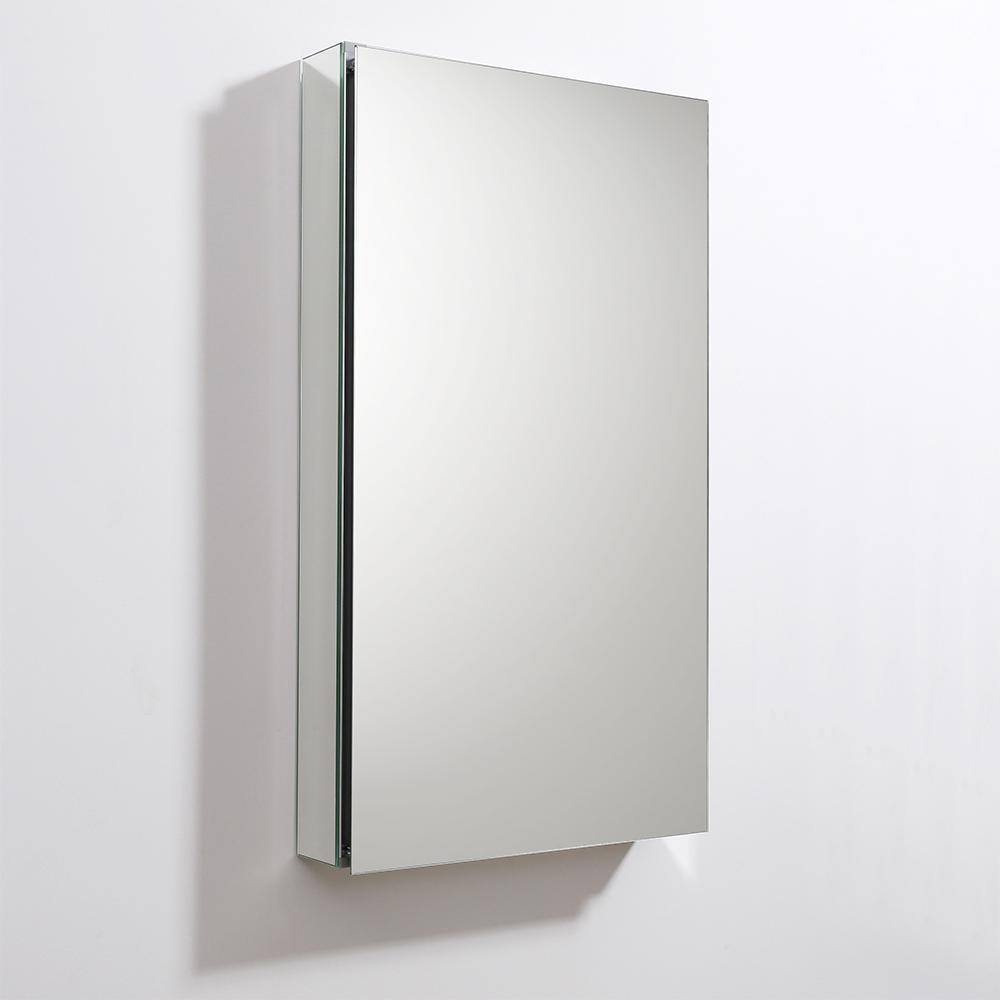 Fresca 20 in. W x 36 in. H x 5 in. D Frameless Recessed or Surface-Mounted Bathroom Medicine Cabinet FMC8059