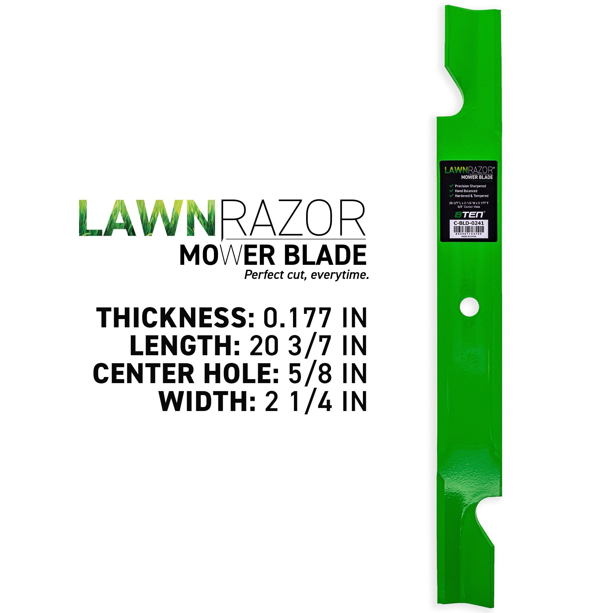 LawnRAZOR Blade for Exmark Toro Titan ZX6000 115-9649-03 High Lift 3 Pack 810-CBL2463D