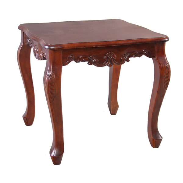 International Caravan Windsor Carved End Table