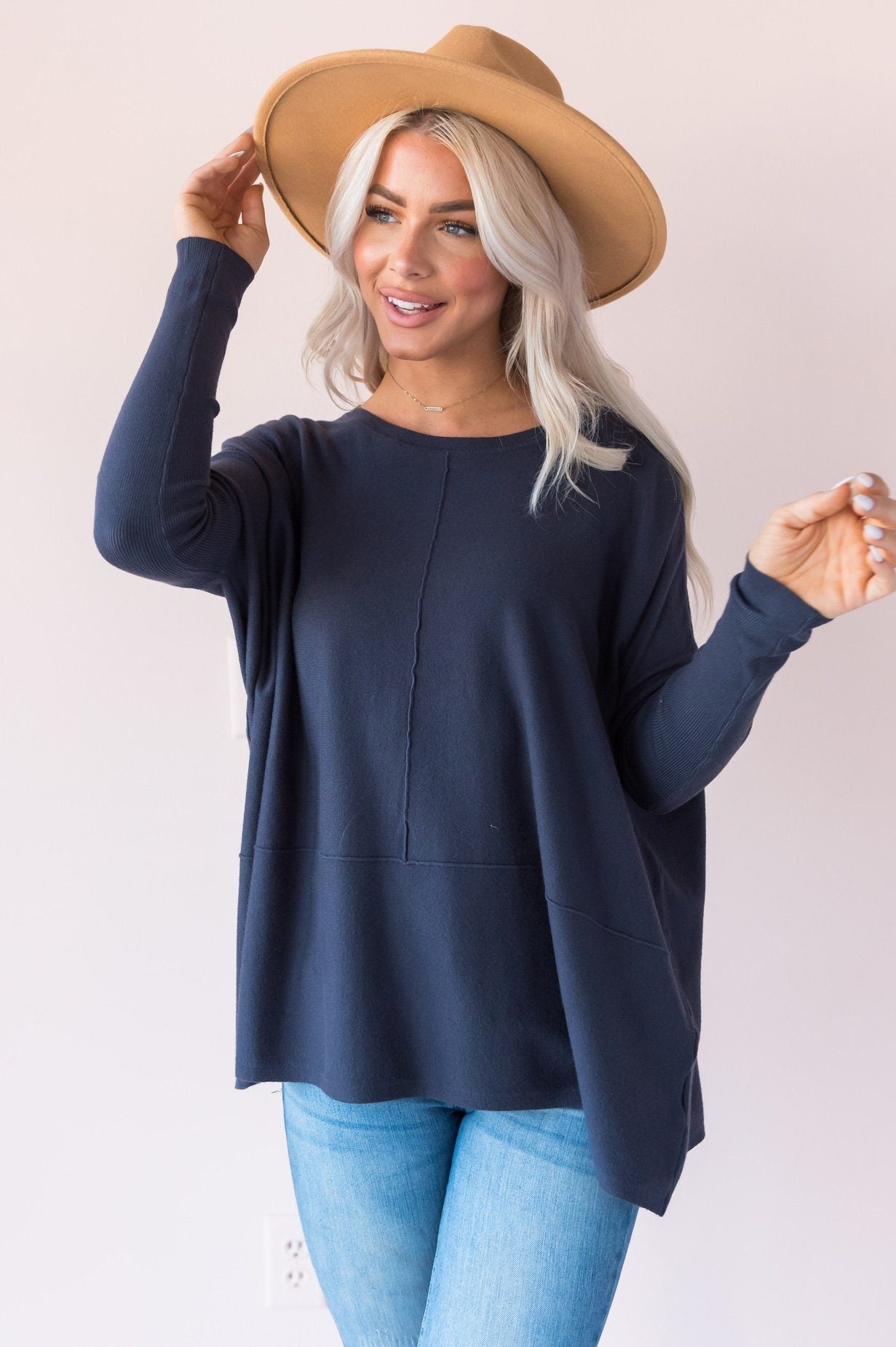 Crazy About You Modest Sweater