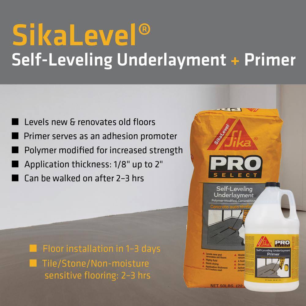 Sika SikaLevel 50 lb. Self-Leveling Underlayment Concrete Floor Leveler 517004