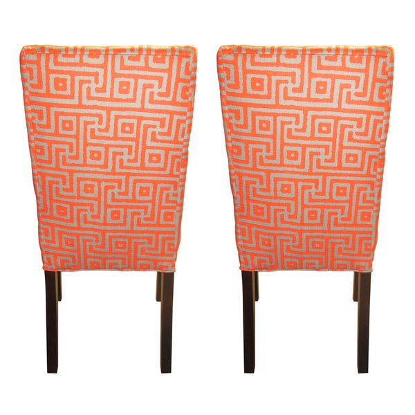 Greece Atomic 6-button Tufted Dining Chairs (Set of 2) - 21 inches w. x 26 inches d. x 39 inches h