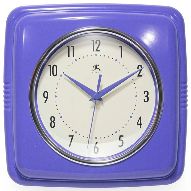 Square Retro Wall Clock Infinity Instruments