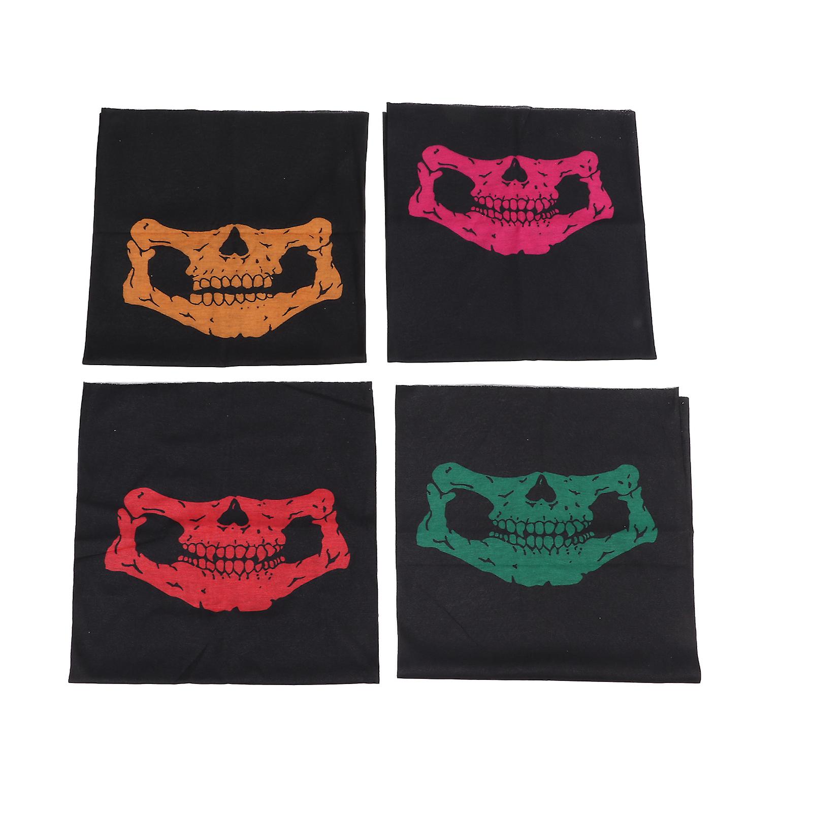 Cycling Outdoor Skull Seamless Wrap Scarf Men Women Neck Gaiters Halloween Skull Headwear