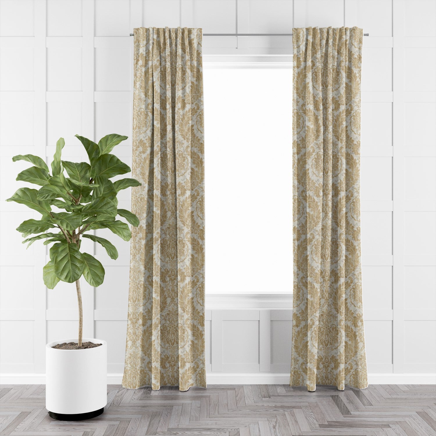 Damaskus Linen Gold Drapery