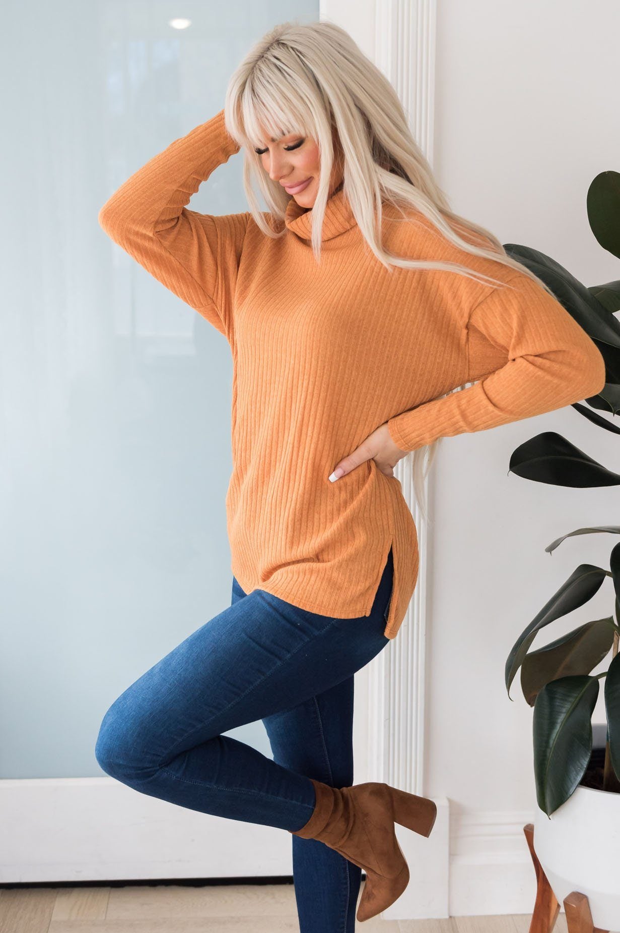 Cozy Basic Modest Turtleneck