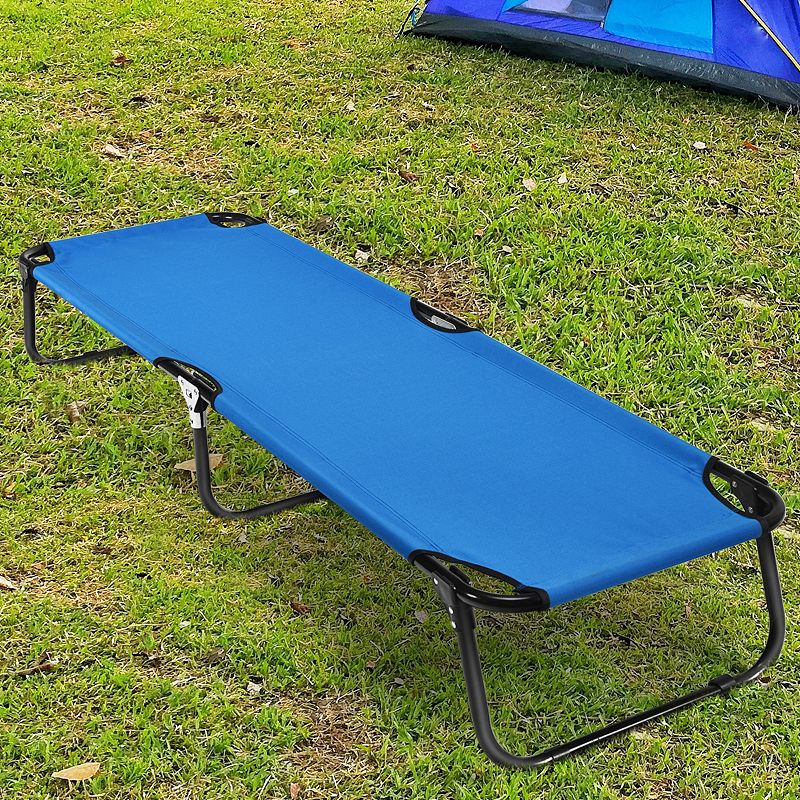 Folding Camping Bed with Portable Military Cot for Sleeping and Hiking