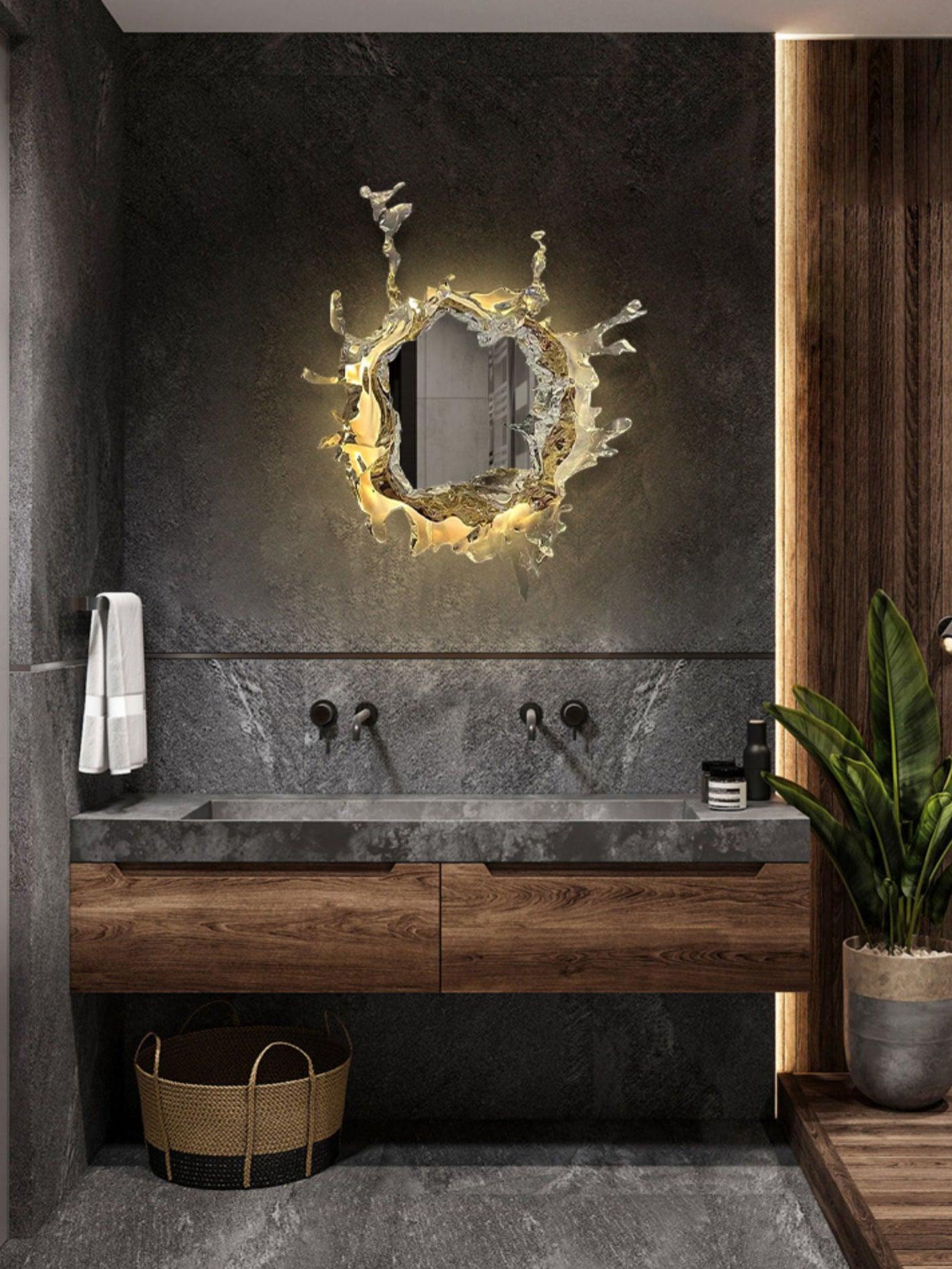 Water Drop Mirror Wall Lamp