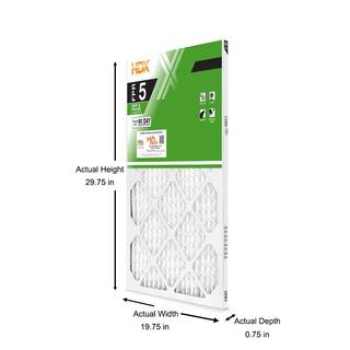 HDX 20 in. x 30 in. x 1 in. Standard Pleated Air Filter FPR 5 HDX1P5-012030