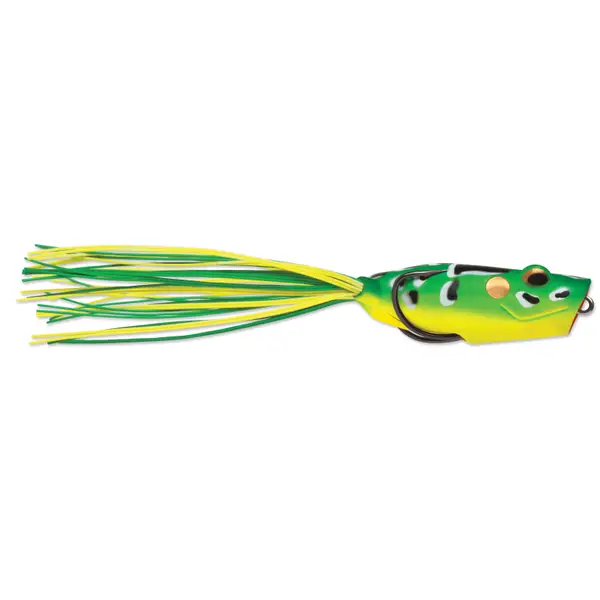 Terminator Lime Leopard Popping Frog Lure