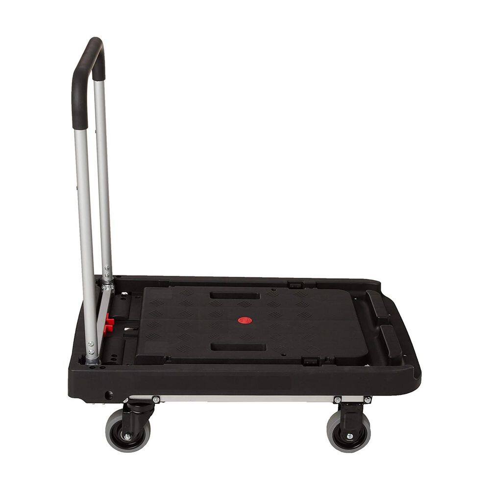 Magna Cart 4 Wheel Folding Platform Transport Cart with 500 Pound Capacity Aluminum FFXL