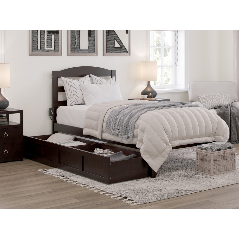 Warren Platform Bed with 2 Storage Drawers