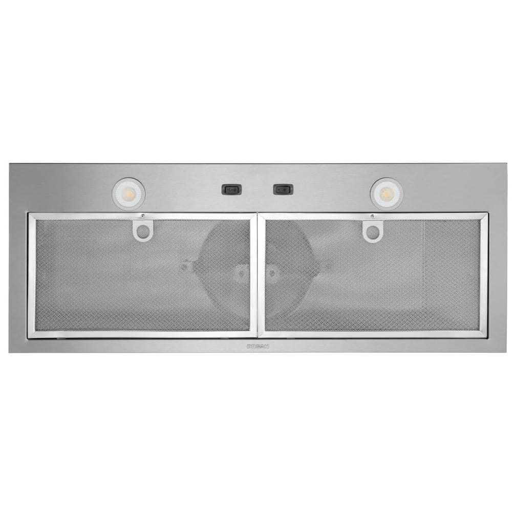 BroanNuTone 24 in 300 Max Blower CFM BuiltIn Powerpack Insert for Custom Range Hoods with LED Light in Stainless Steel