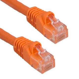 SANOXY 5 ft. Cat5e 350 MHz UTP Snagless Crossover Ethernet Network Patch Cable Orange SNX-CBL-LDR-C5103-5005