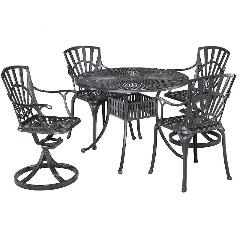 homestyles Round Patio Table and Chairs 5-piece Set