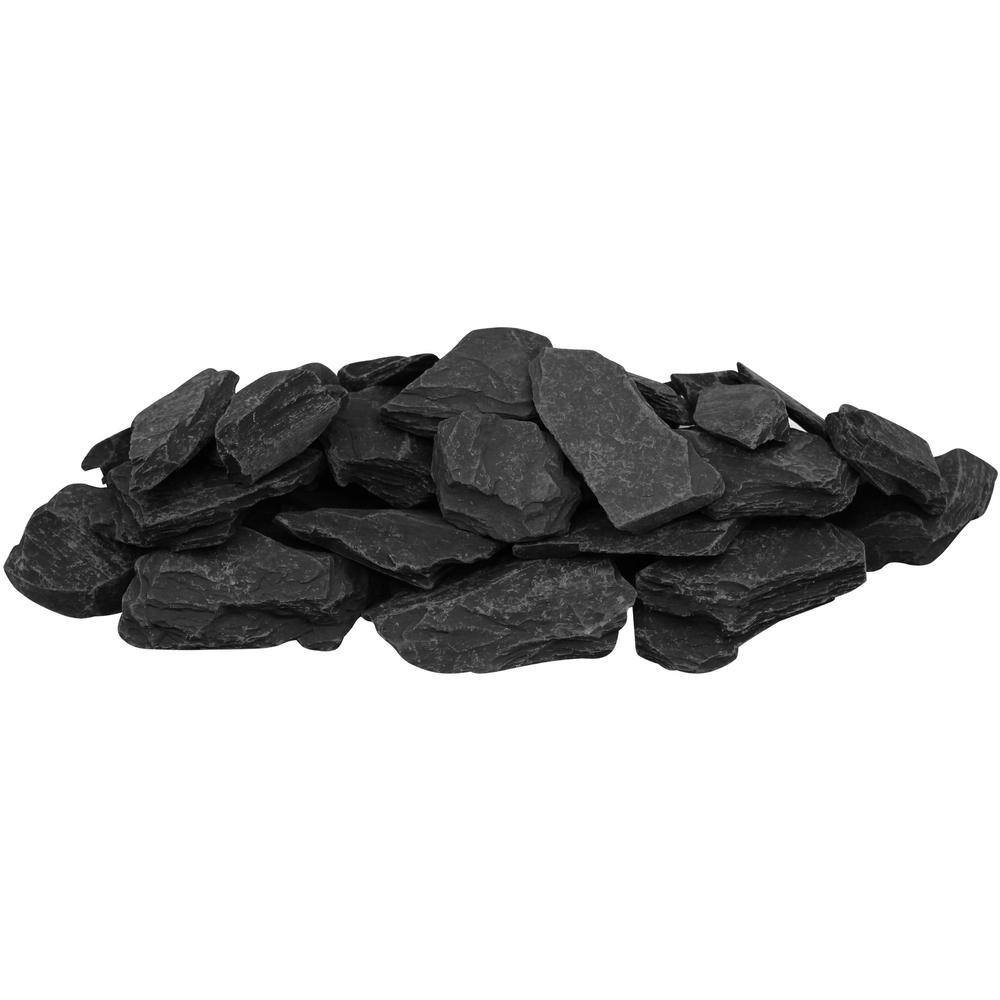 Rain Forest Commodity Black Slate 1 in. 0.4 cu. ft. 30 lbs. CRFBSLT-30