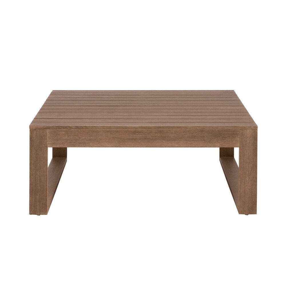 Nigel Outdoor Weather Resistant Solid Wood Coffee Table