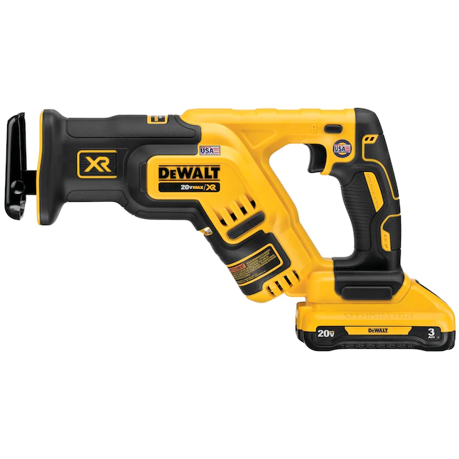 DEWALT DCS367L1 20-Volt MAX XR Cordless Brushless Compact Reciprocating Saw with (1) 20-Volt Battery 3.0Ah and Charger