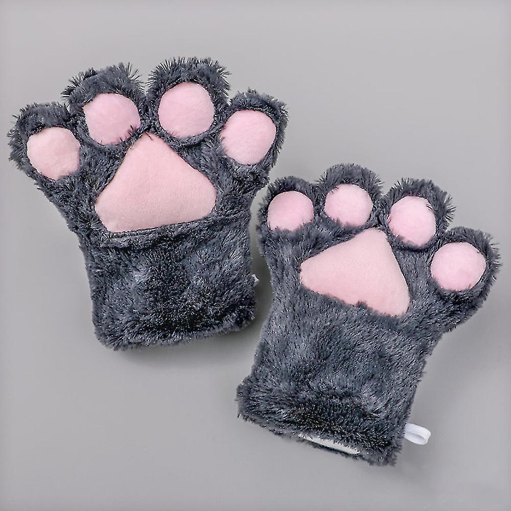 1 Pair Animal Cat Wolf Dog Fox Paws Claws Gloves Costume Accessories