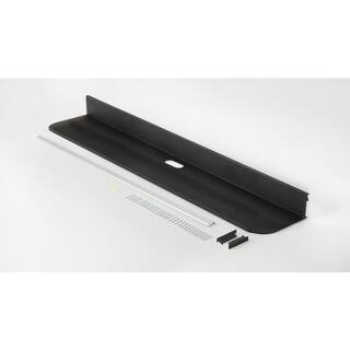 SIMPLE MOUNT 6.125 in. D x 42 in. Black Reversible No Stud Sound Bar Shelf LSBS-42K