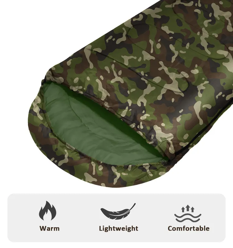 Factory direct winter outdoor cotton sleeping bag ultra light thickening warm hiking warm sleeping bags wholesale