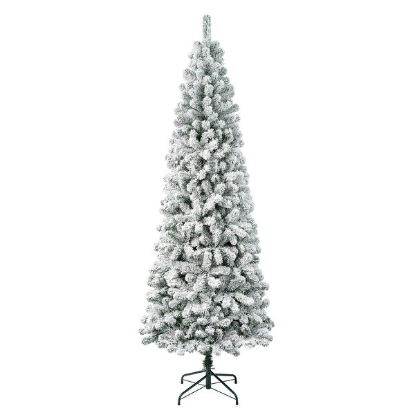 National Tree Company 7.5 ft. Acacia Medium Flocked Tree