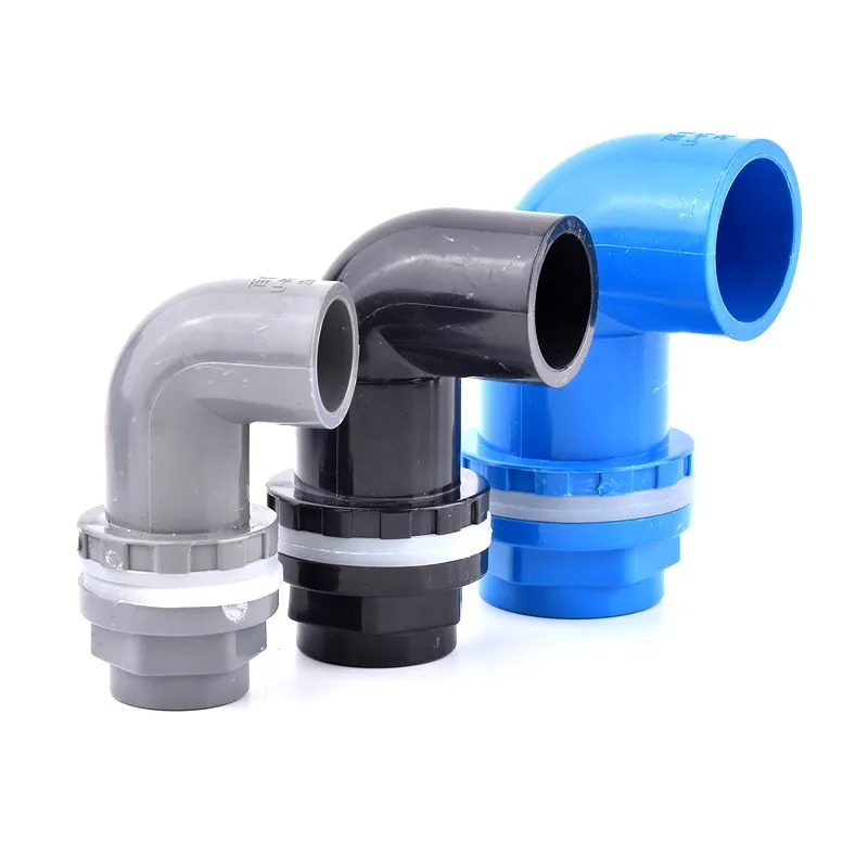 I.D20~50mm PVC Aquarium 90 Elbow Drainage Connector Fish Tank Overflow Joints Water Inlet Outlet Supply Pipe DIY Drain Fittings