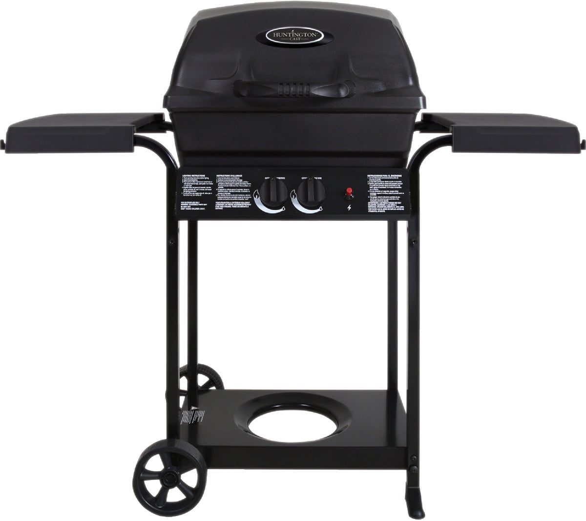 Huntington 2-Burner LP Gas Grill Black