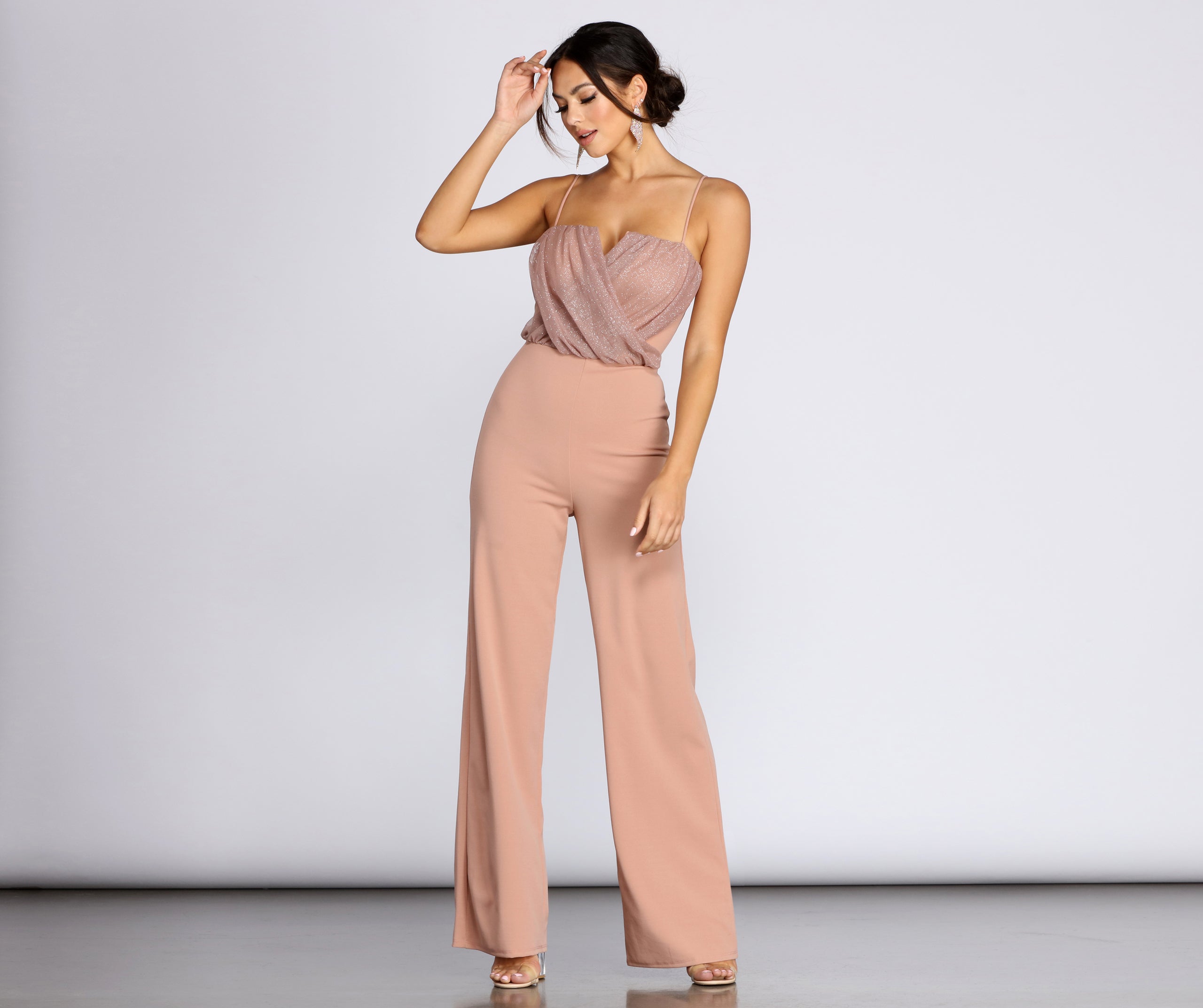 Glow Goddess Glitter Jumpsuit