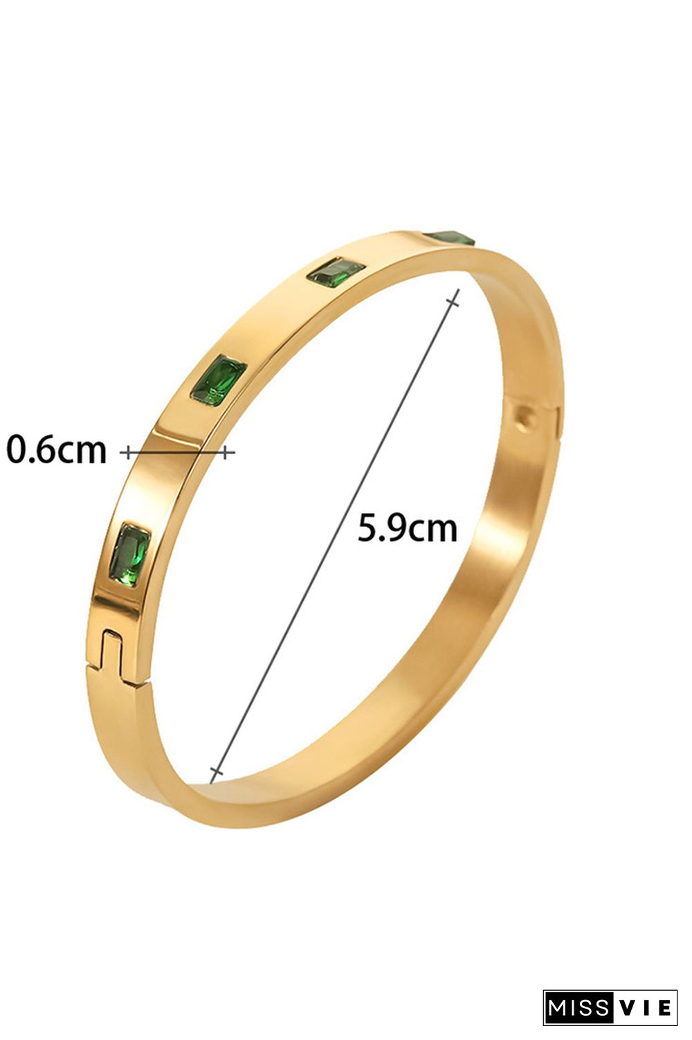 Gold Titanium Steel Bracelet MOQ 5pcs