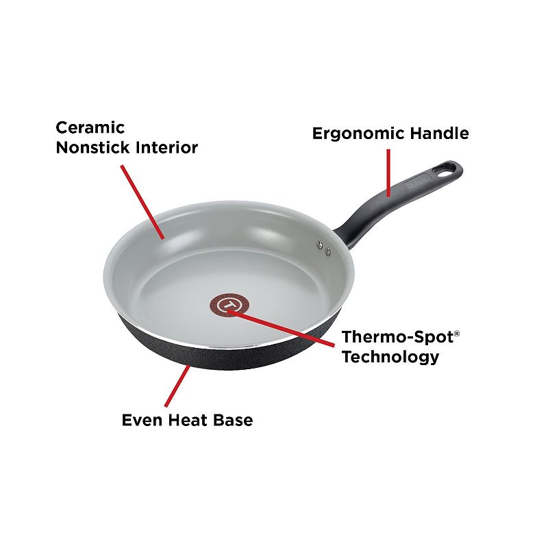 T-Fal Initiatives 14-pc. Ceramic Cookware Set