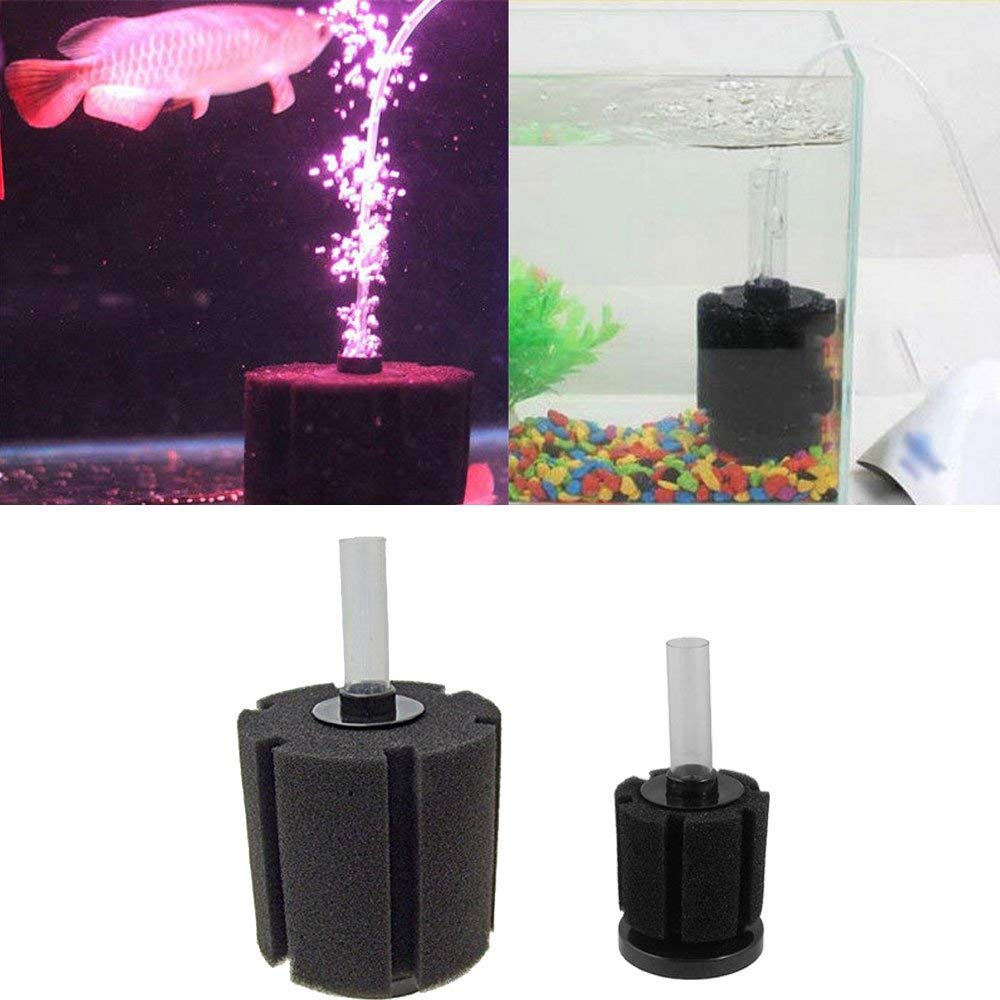 Aquapapa Bio Sponge Filter Air Pump Driven Up to 20 Gal Breeding Fry Betta Shrimp Fish Tank Aquarium (Ship from CA USA) (Small 4-Pack)