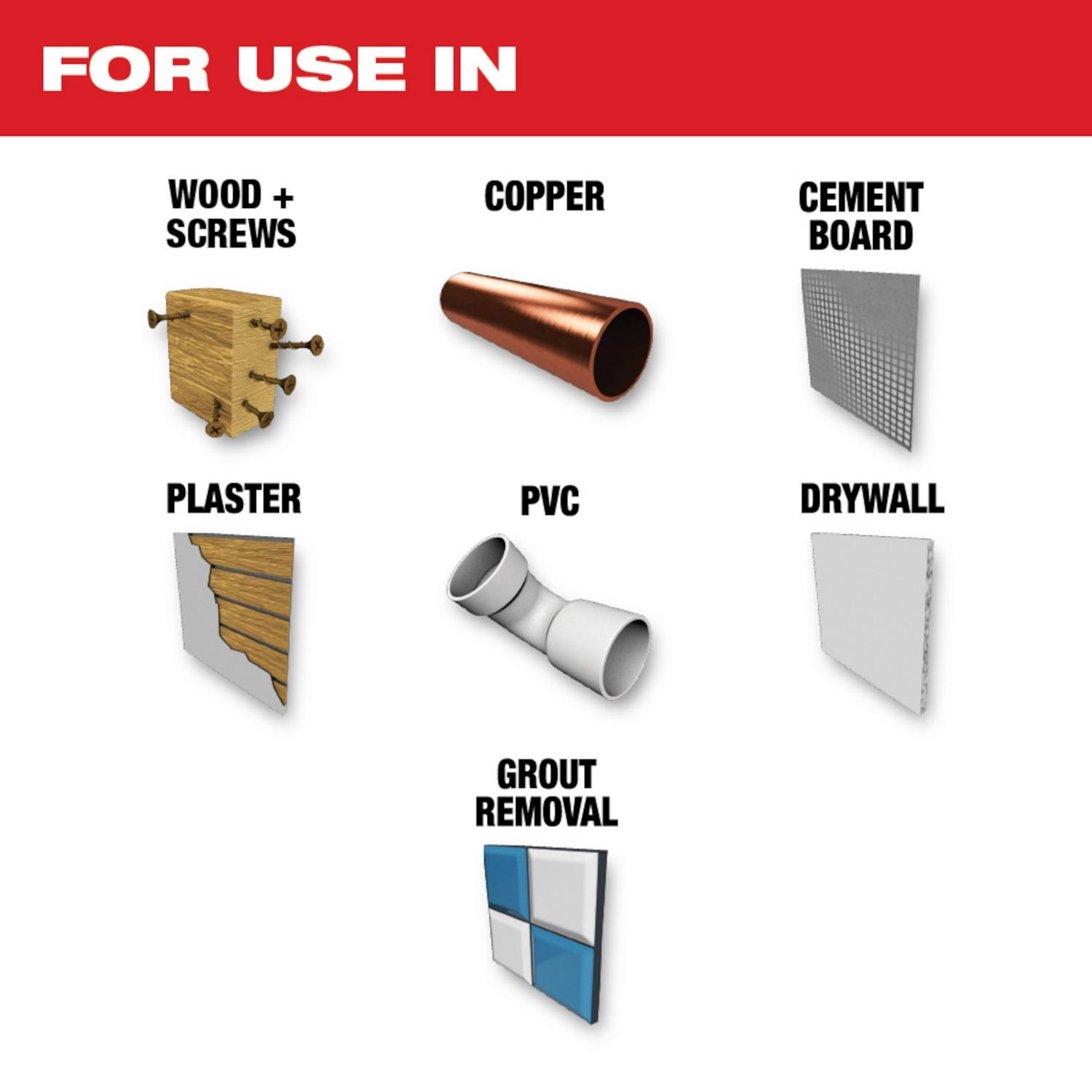 MW 1-3/8 in. W Carbide Open-Lok Metal Blade Extreme Metal 5 pk