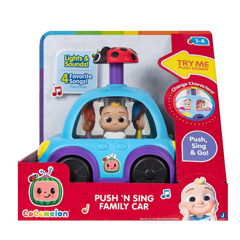 Cocomelon Vehicle Push 'n Sing Family Car